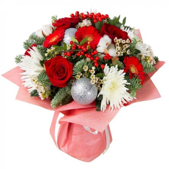 Букет цветов "Новогодний букет"
